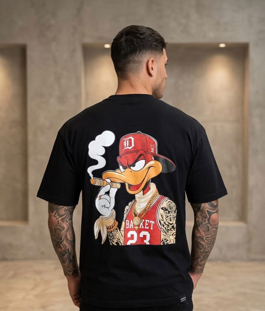 Urban Clicks – Oversized Graphic T-Shirt Premium Cotton Tee