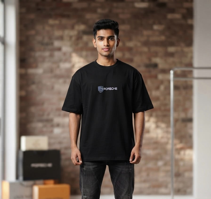 "PORSCHE" Inspired Oversized T-Shirt